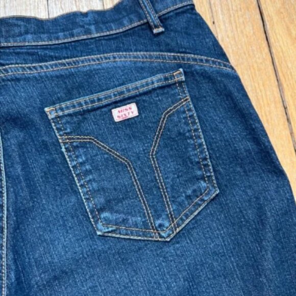 Vintage Y2K Miss Sixty Flare Jeans‎ Snap Buttons Nickolas Stretch Womens Size 34 - Picture 4 of 5